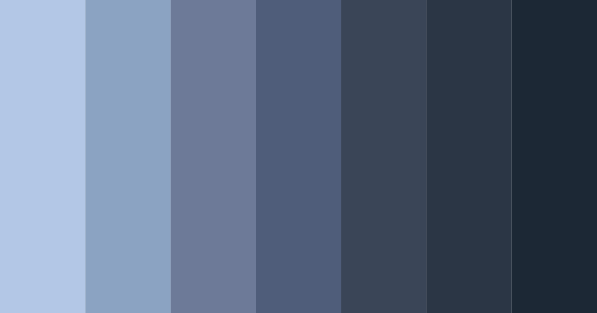 Download midnight serenity color palette PNG image (landscape)