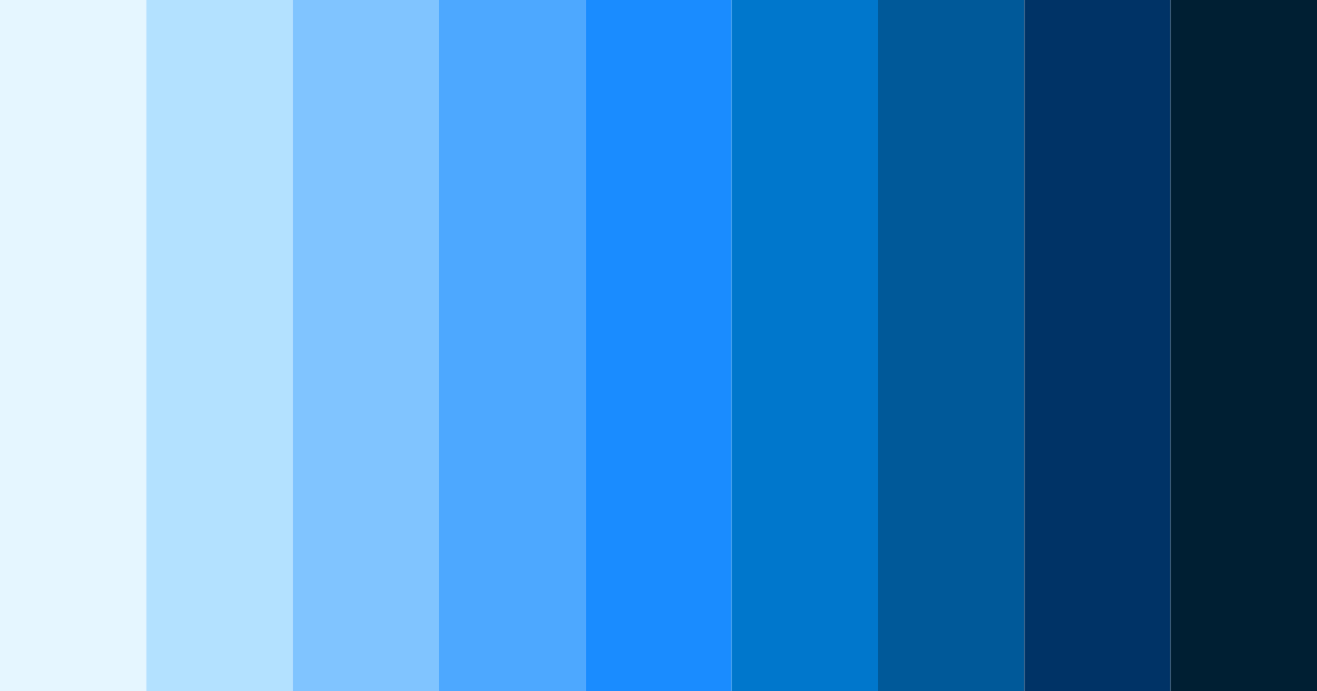 Download azure dreams color palette PNG image (landscape)