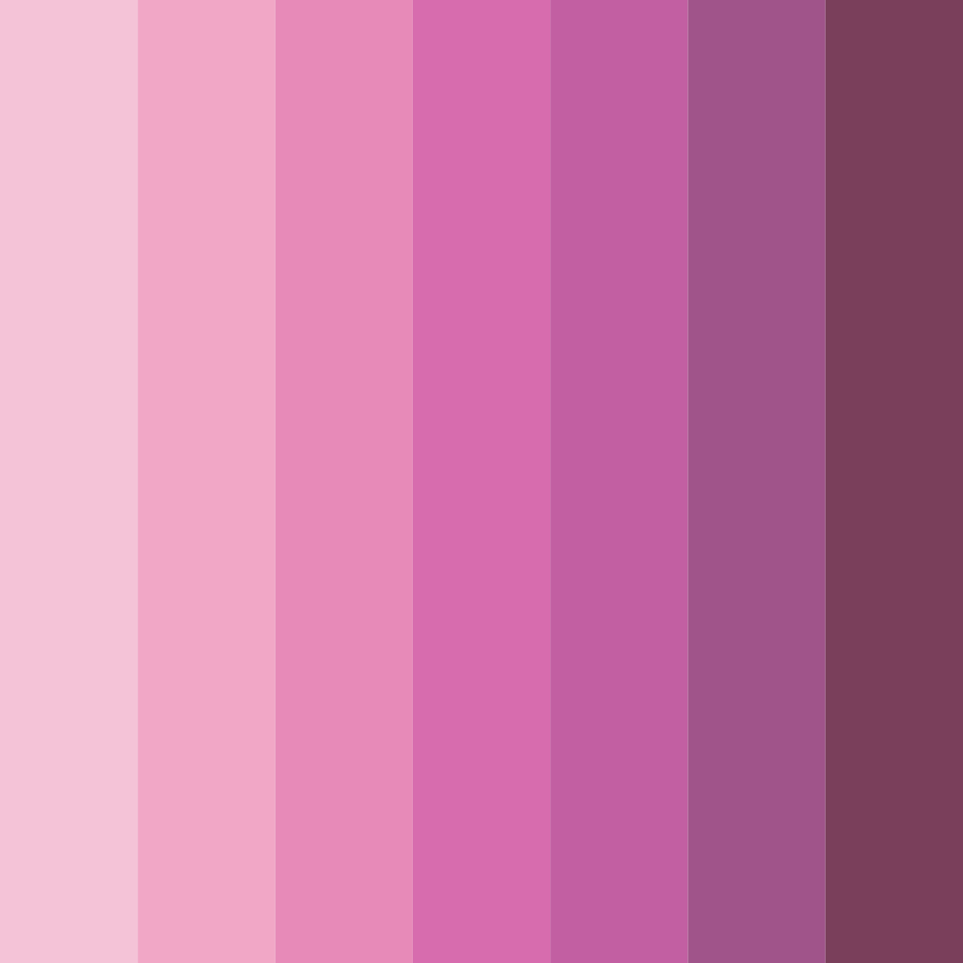 Download blushing bobette color palette PNG image (square)