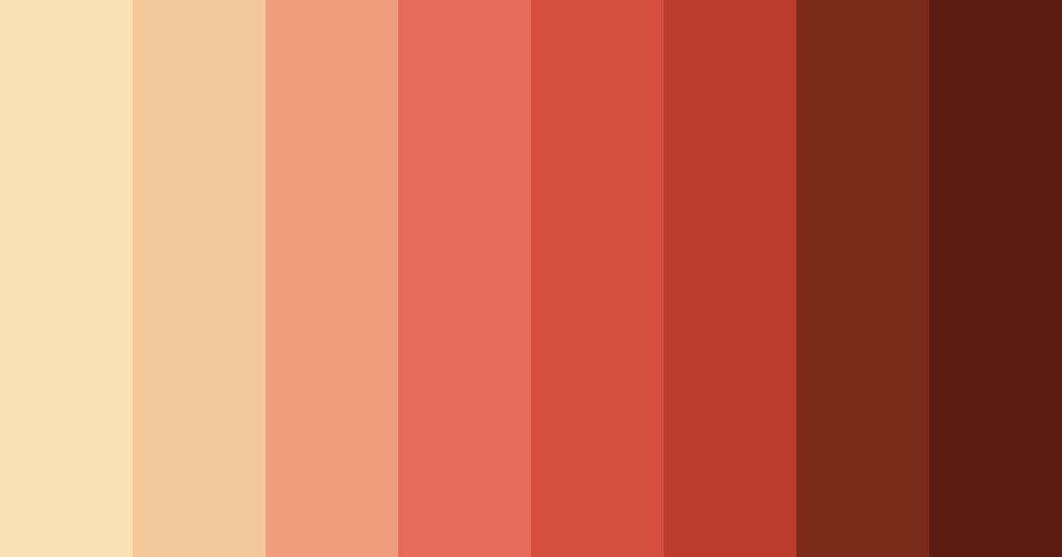 Download warm red color palette PNG image (landscape)