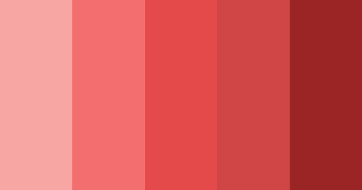 Download coral sunset color palette PNG image (landscape)