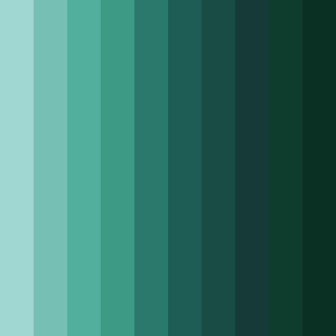 Download deep teal color palette PNG image (square)