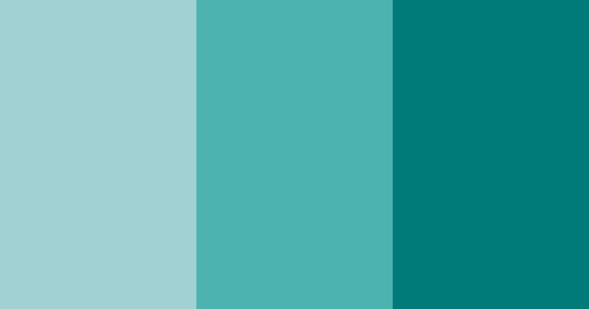 Download tropical teal oasis color palette PNG image (landscape)