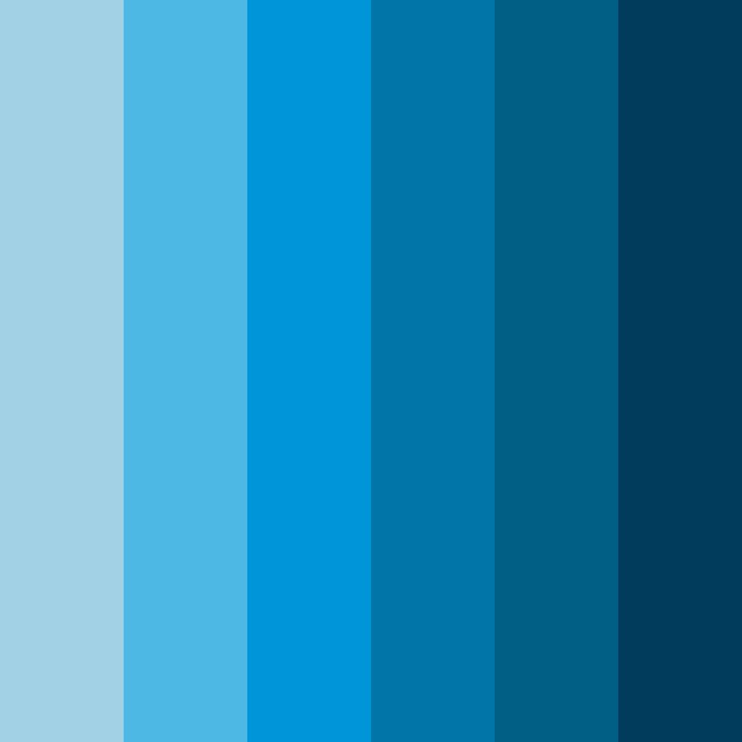 Download abyssal blues color palette PNG image (square)