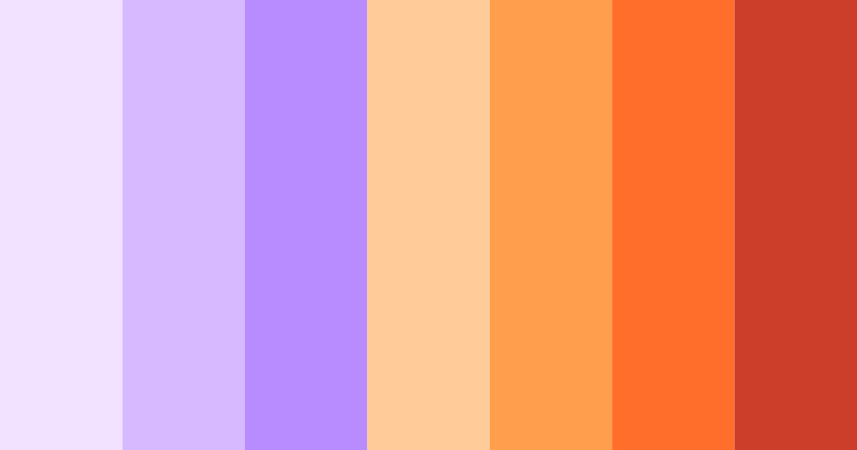Download purple orange dream color palette PNG image (landscape)