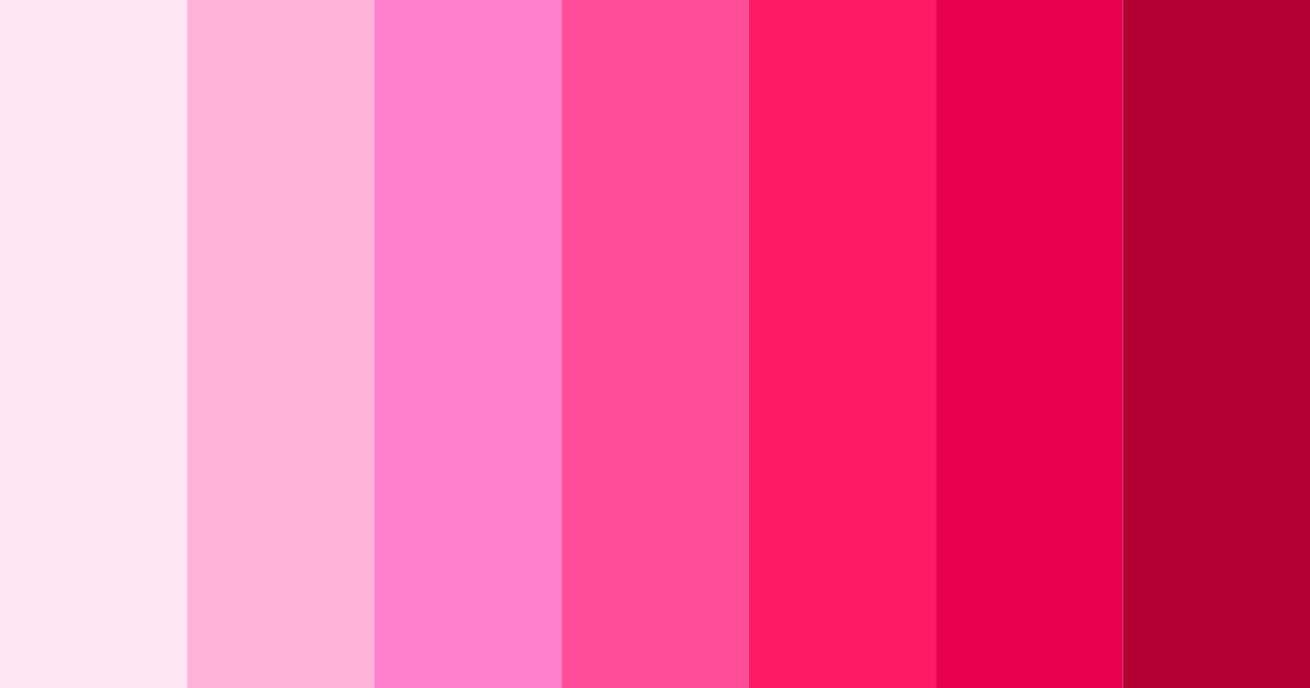 Download bright pink color palette PNG image (landscape)