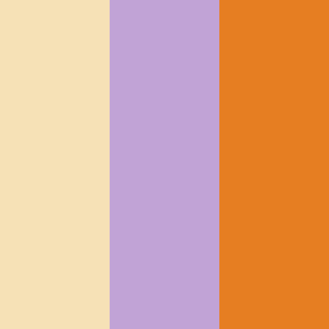 Download wisteria and orange delight color palette PNG image (square)