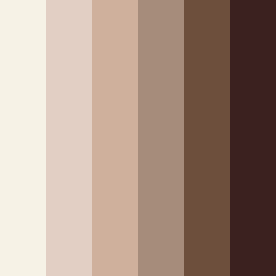 Download brown vanilla dream color palette PNG image (square)