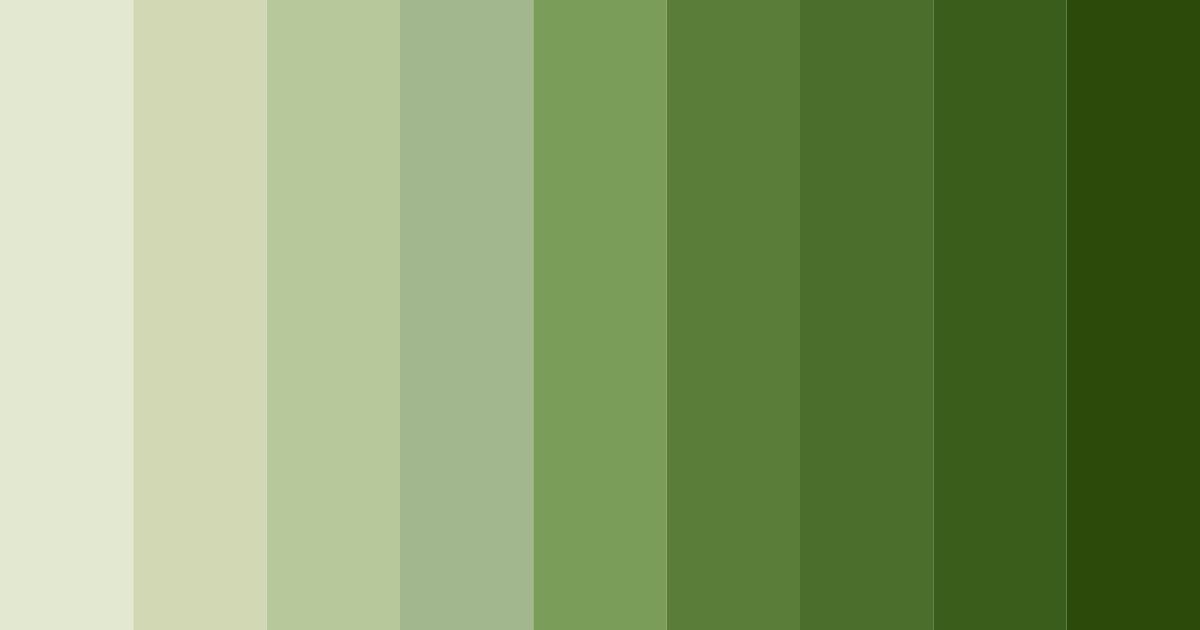 Download earthy green color palette PNG image (landscape)