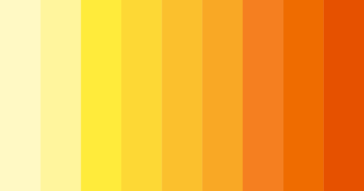 Download bright yellow color palette PNG image (landscape)