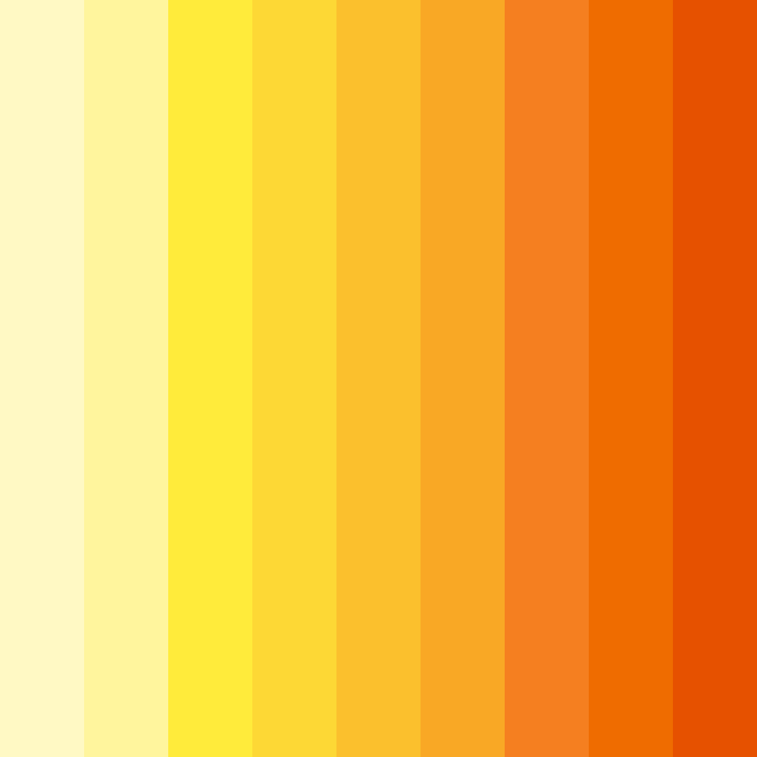 Download bright yellow color palette PNG image (square)
