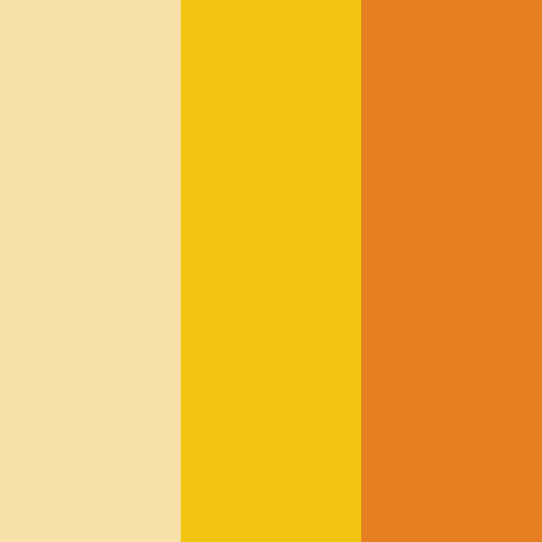 Download warm yellow color palette PNG image (square)