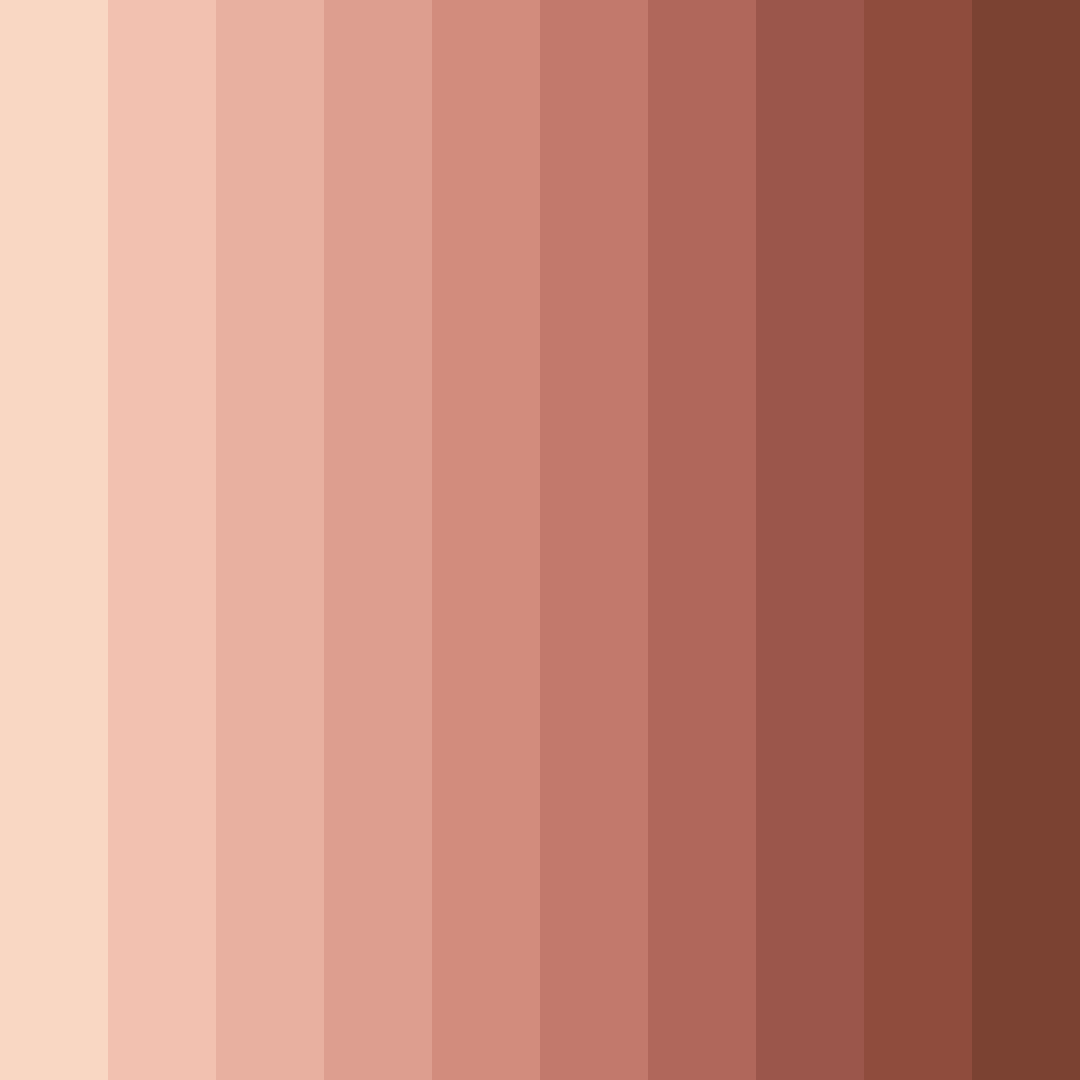 Download peach sunset color palette PNG image (square)