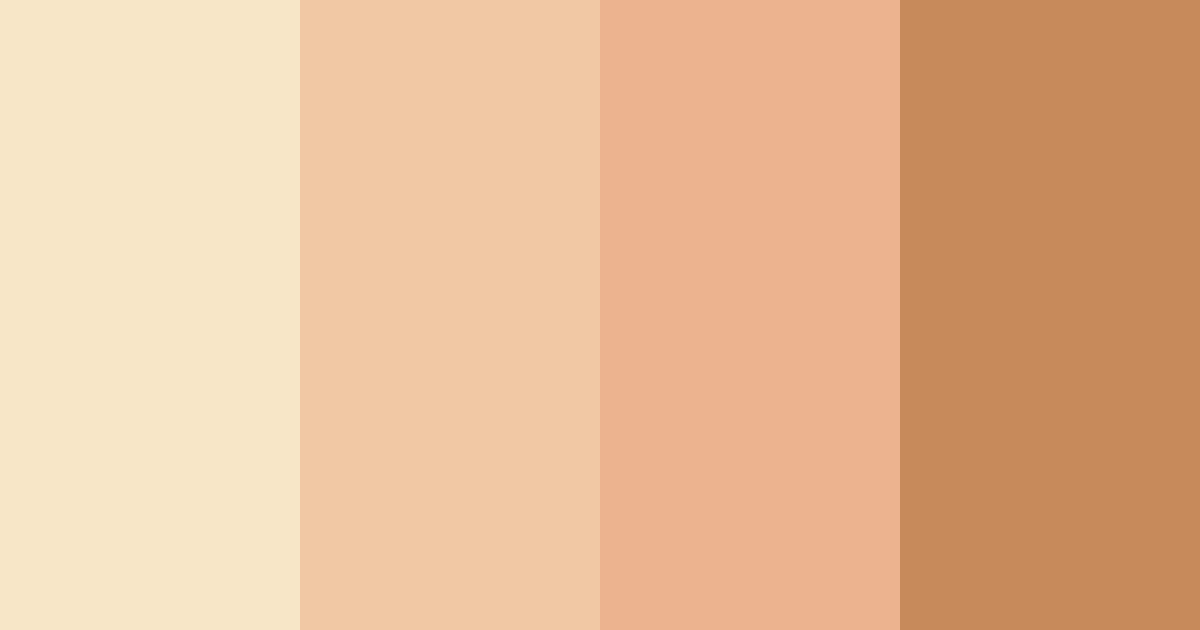 Download light orange chicken color palette PNG image (landscape)