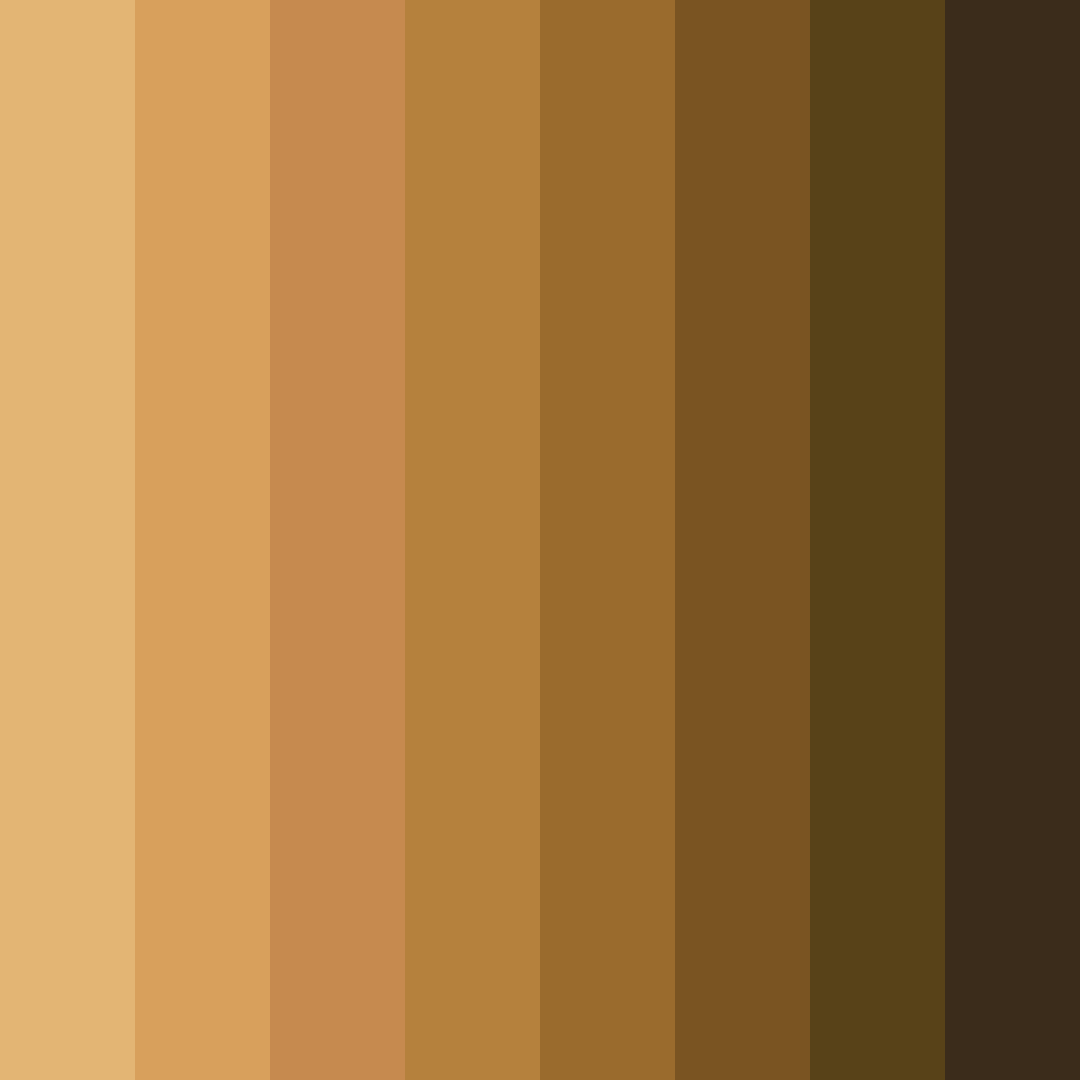 Download brown autumn color palette PNG image (square)