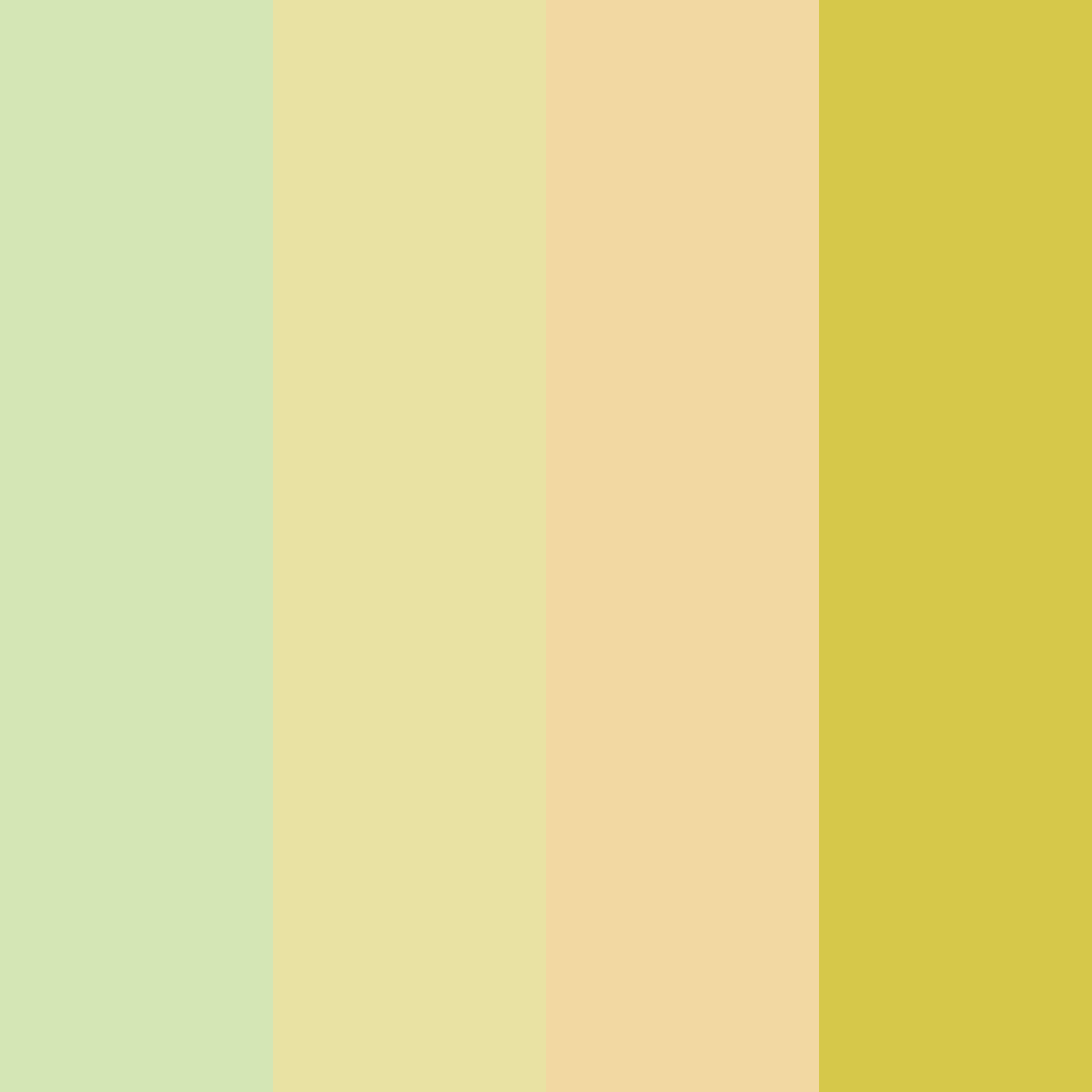 Download lemonade meadow color palette PNG image (square)