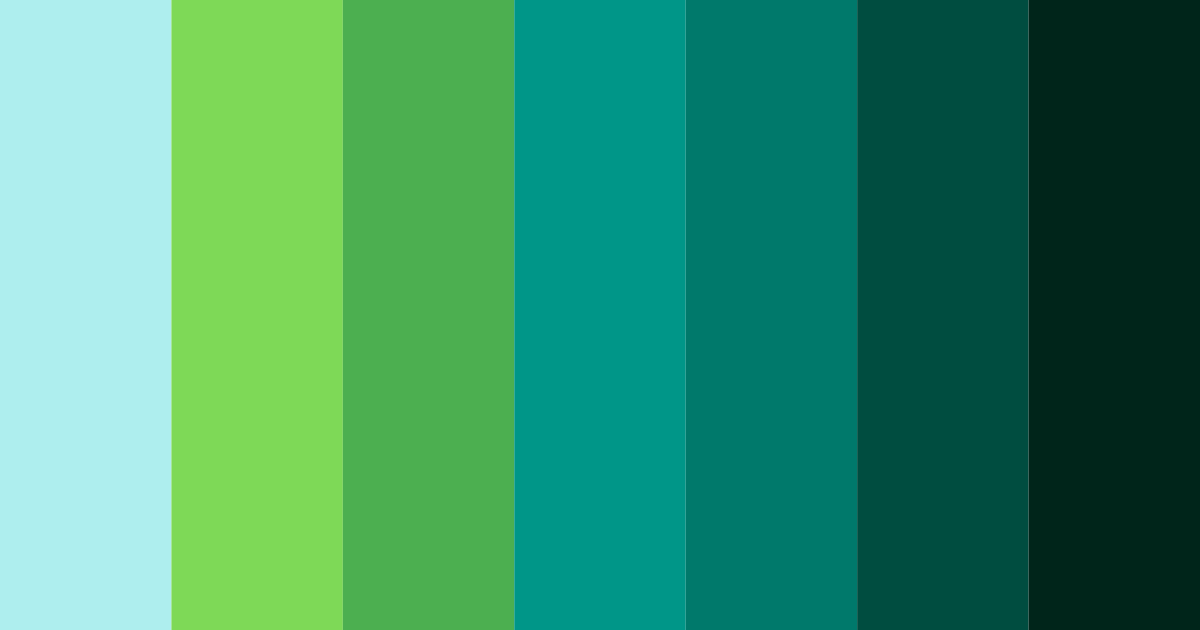 Download tropical oasis color palette PNG image (landscape)