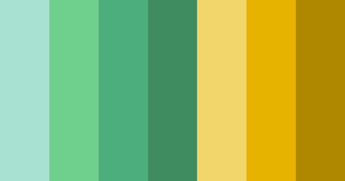 Download emerald blue green color palette PNG image (landscape)
