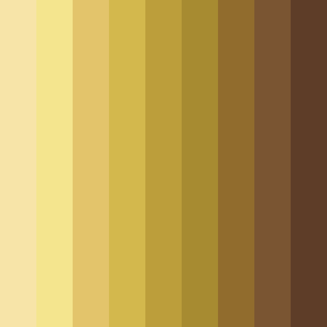 Download gold sunset color palette PNG image (square)