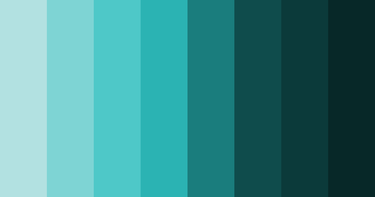 Download teal depths color palette PNG image (landscape)