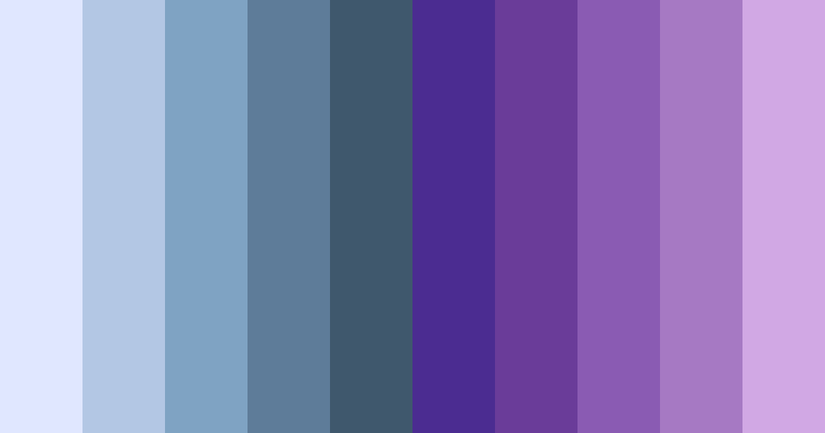 Download celestial jewel tone color palette PNG image (landscape)