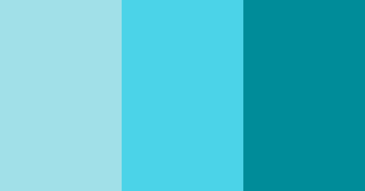 Download bright cyan color palette PNG image (landscape)
