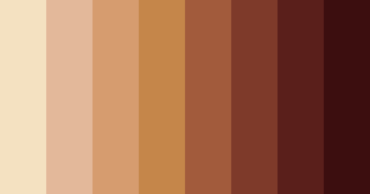 Download warm earthy reds color palette PNG image (landscape)