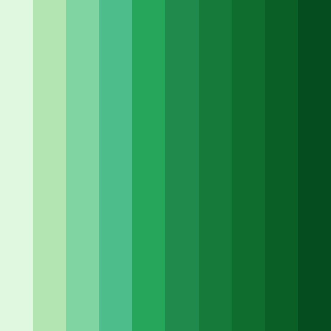 Download emerald serenade color palette PNG image (square)
