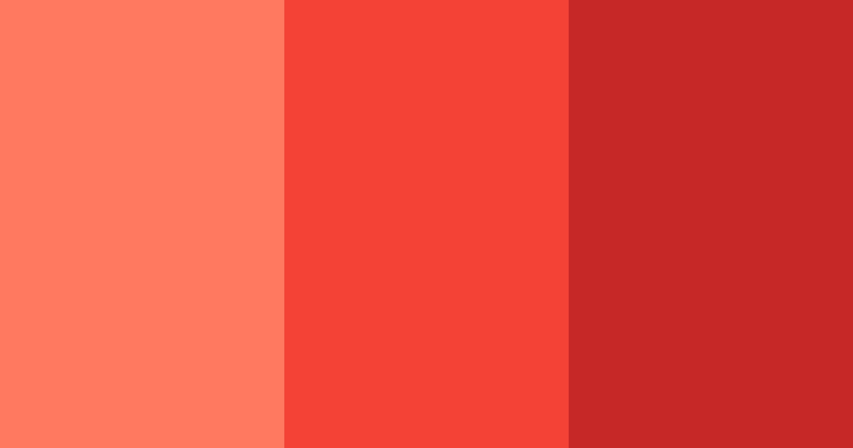 Download bright red color palette PNG image (landscape)