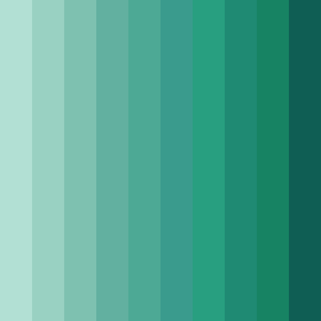 Download soft teal dream color palette PNG image (square)