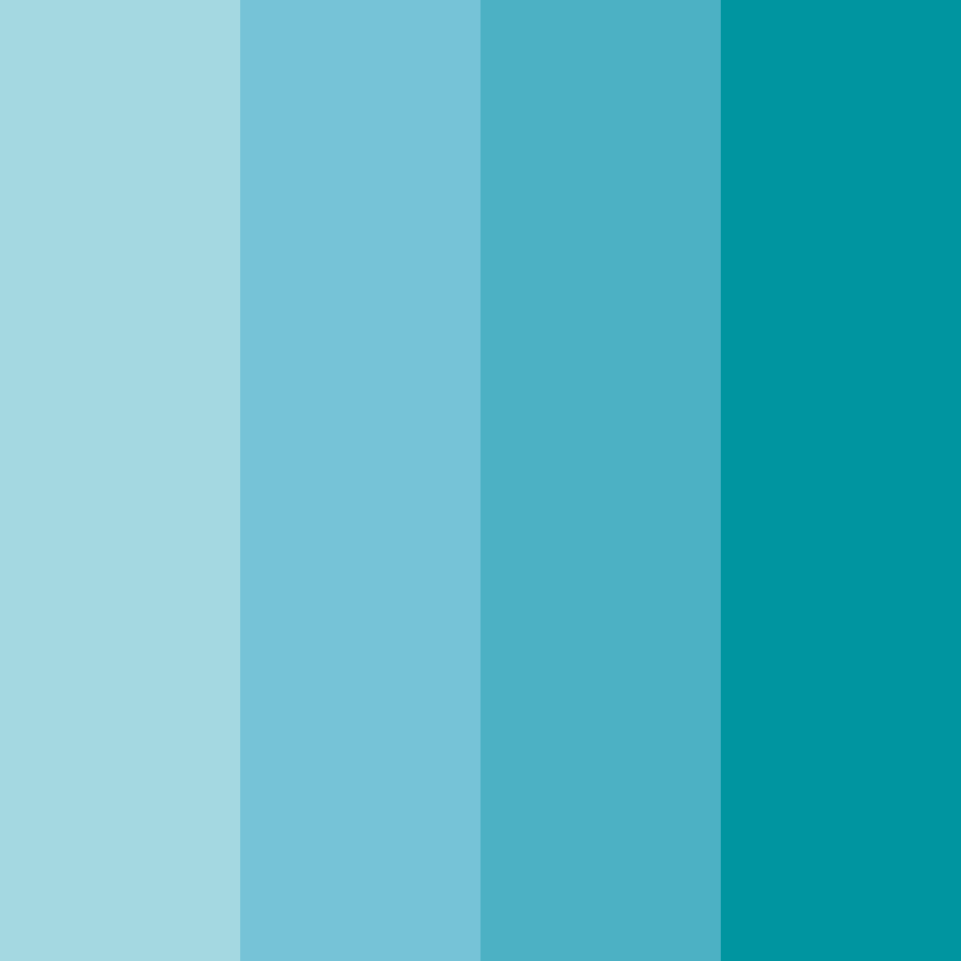 Download soft teal color palette PNG image (square)