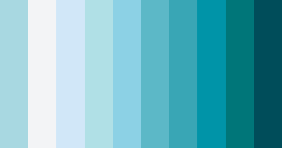 Download clear blue color palette PNG image (landscape)