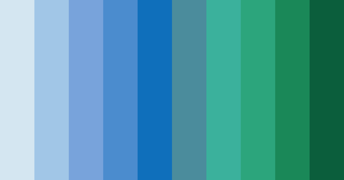 Download blue summer color palette PNG image (landscape)