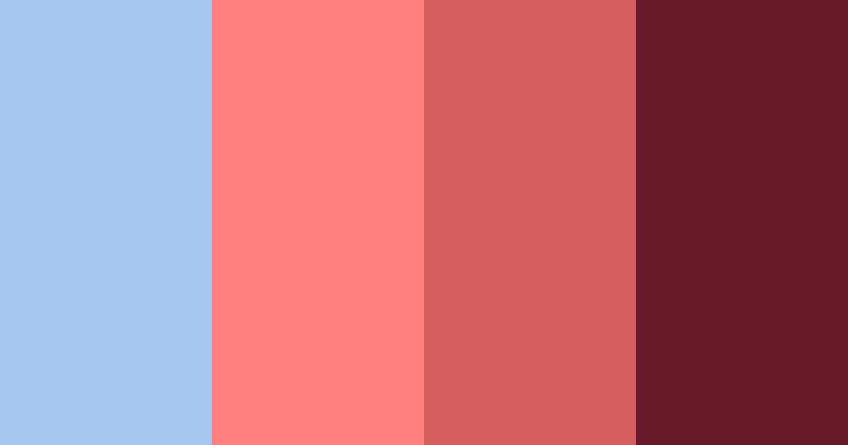 Download deep blue and red color palette PNG image (landscape)