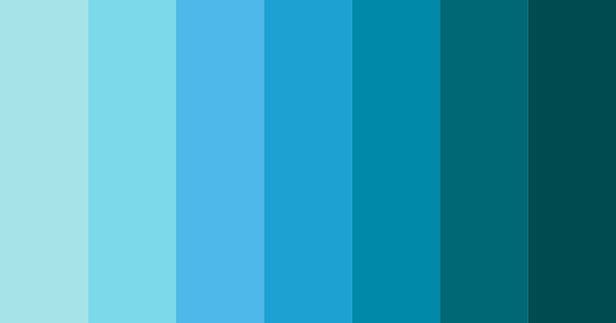 Download aqua oasis color palette PNG image (landscape)