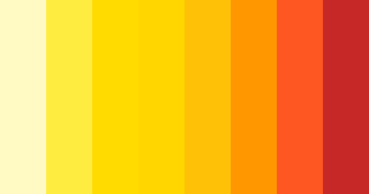 Download bright yellow color palette PNG image (landscape)