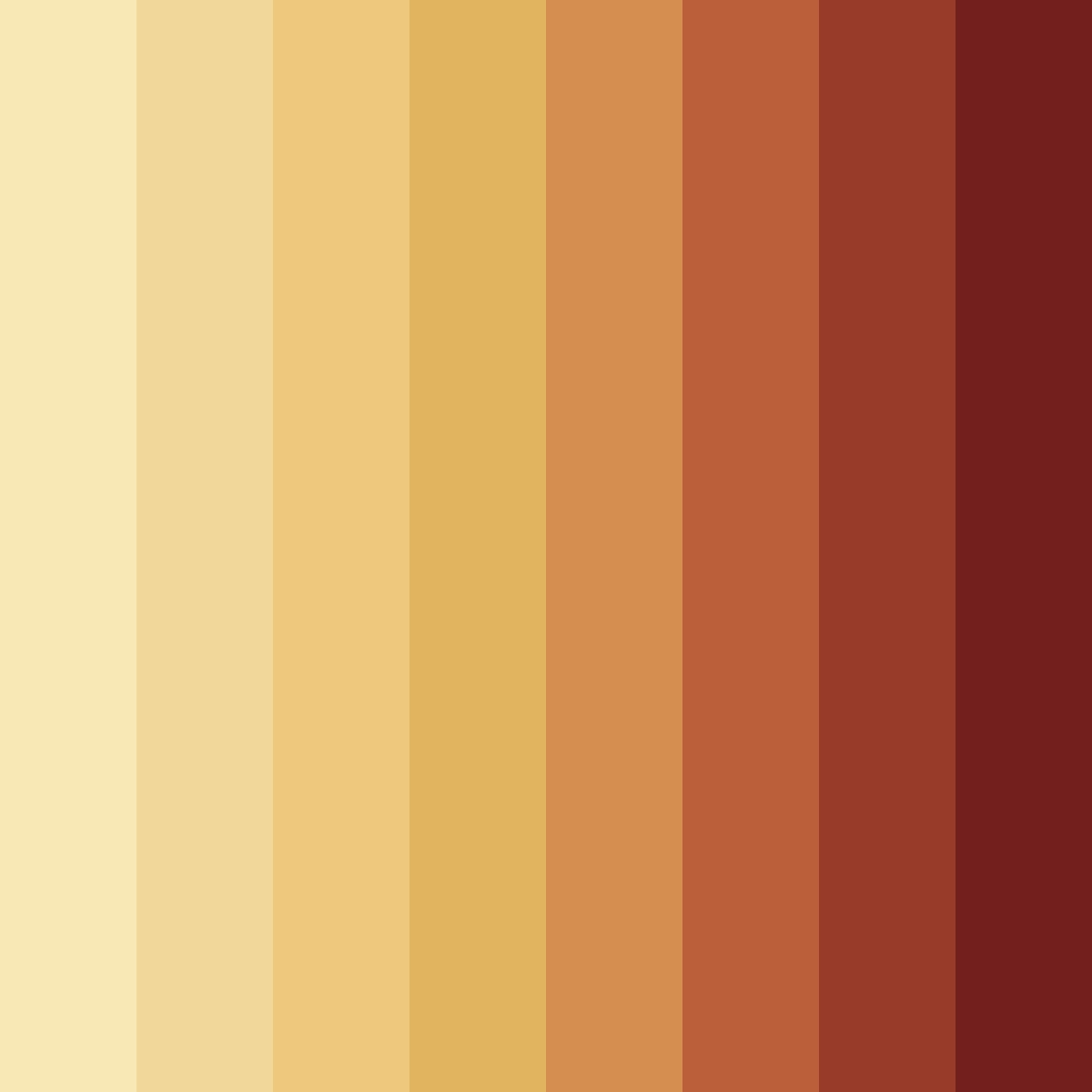 Download harvest sunset color palette PNG image (square)