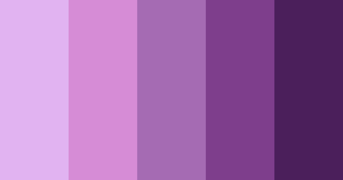 Download electric orchid dream color palette PNG image (landscape)