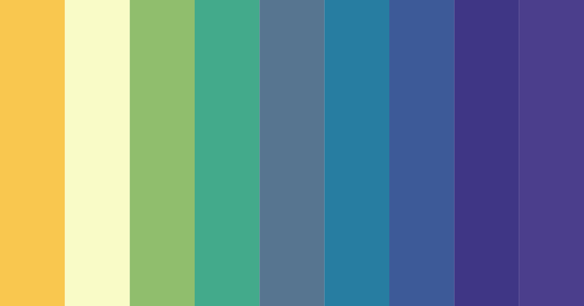 Download shades of green and blue color palette PNG image (landscape)