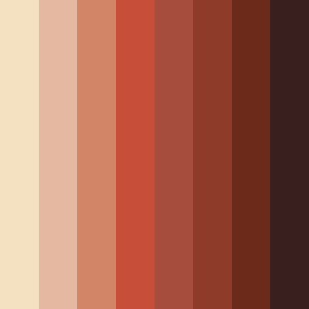 Download red shades color palette PNG image (square)