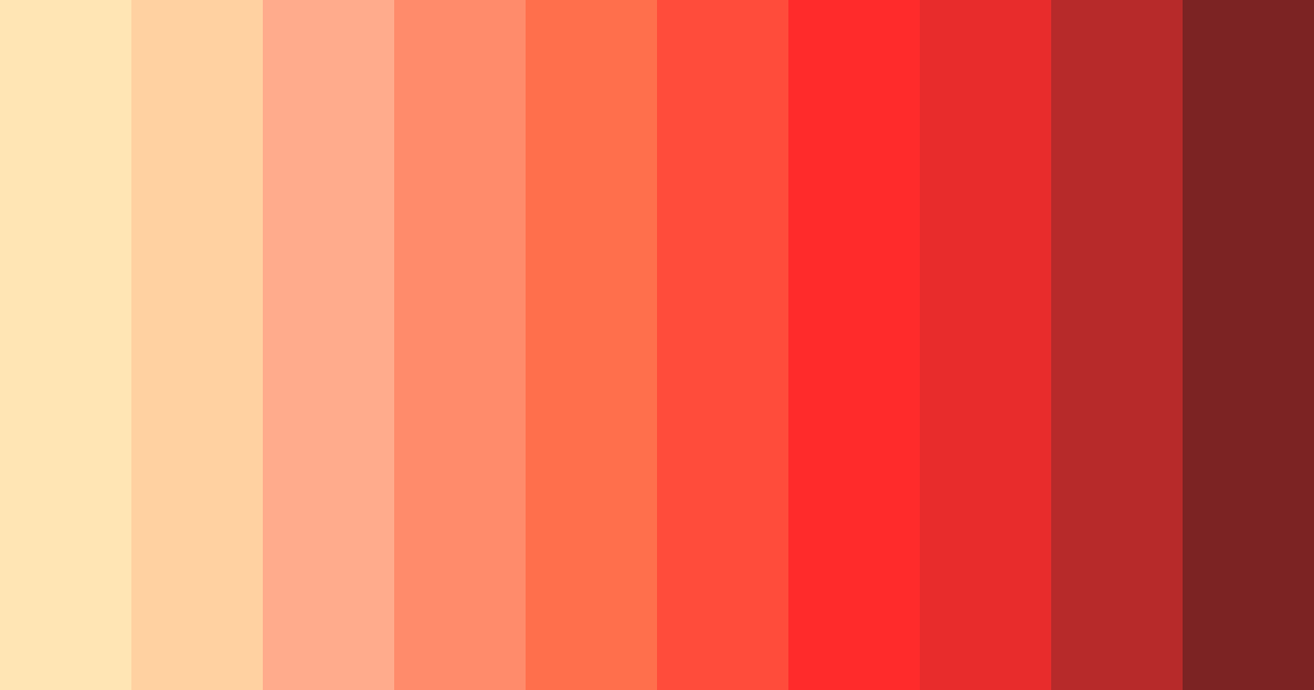 Download sunset blaze color palette PNG image (landscape)