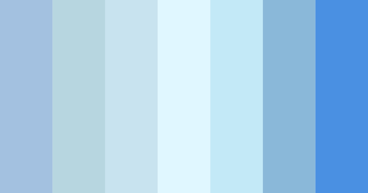 Download light pastel blue color palette PNG image (landscape)