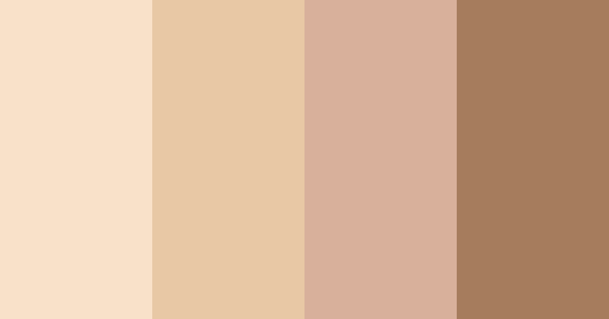 Download sweet almond whisper color palette PNG image (landscape)