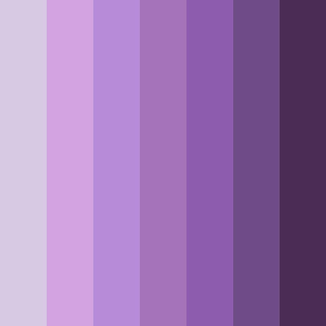 Download whimsical lavender dreams color palette PNG image (square)