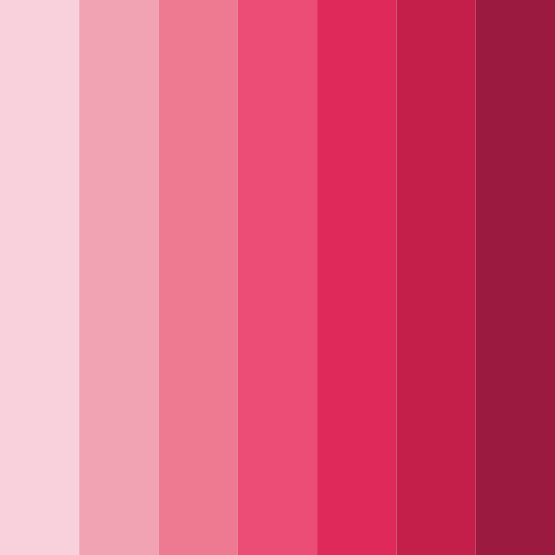 Download pastel pink delight color palette PNG image (square)