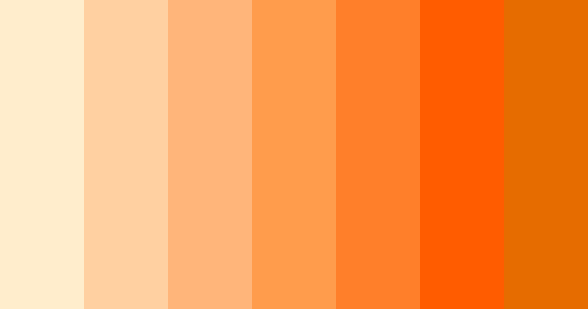 Download pastel orange dream color palette PNG image (landscape)
