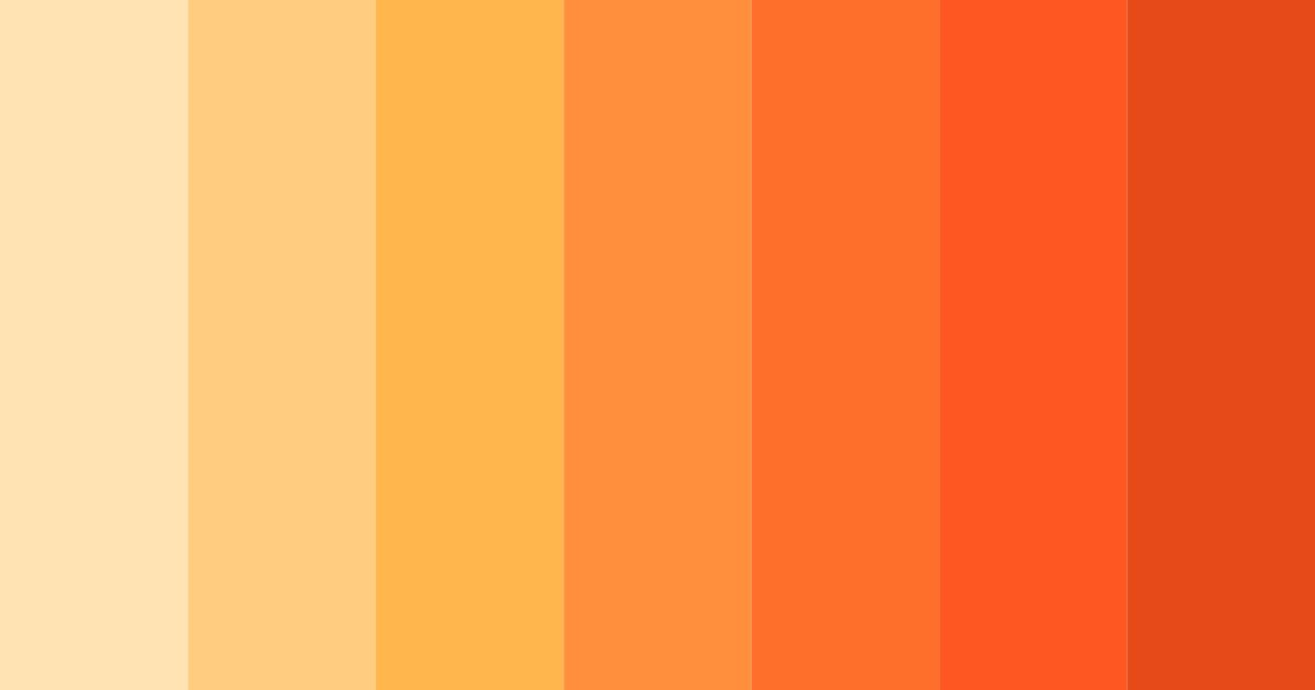 Download light pastel orange color palette PNG image (landscape)