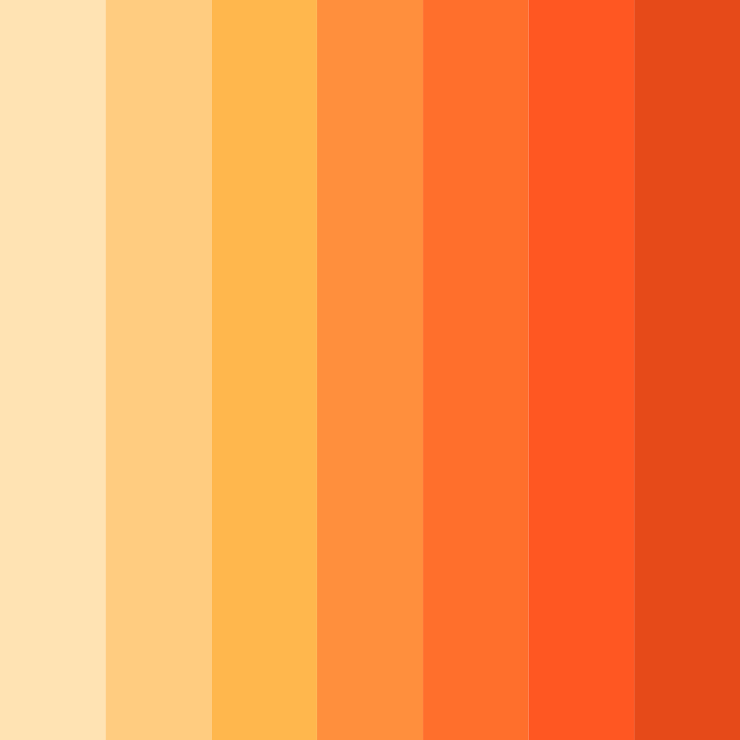 Download light pastel orange color palette PNG image (square)