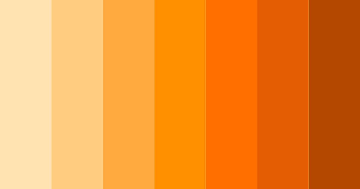 Download pastel orange delight color palette PNG image (landscape)