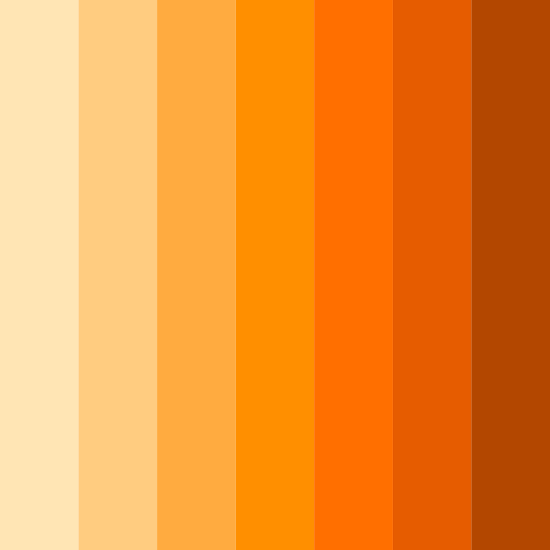 Download pastel orange delight color palette PNG image (square)